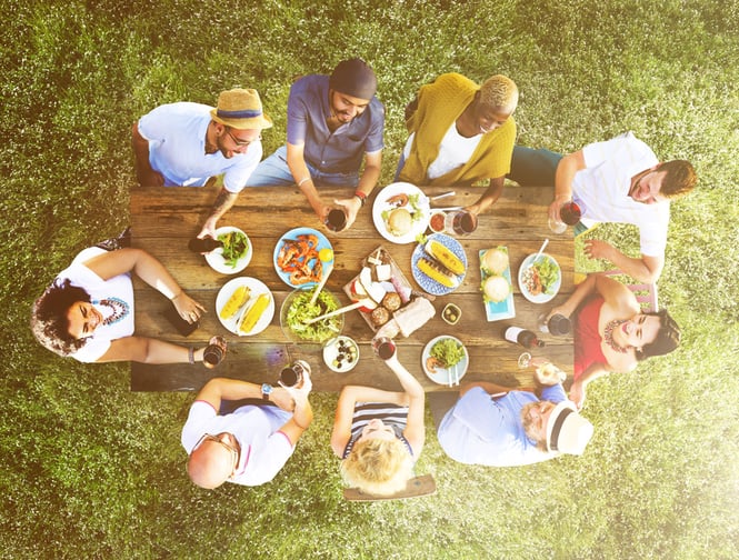 Friends Sharing Meal