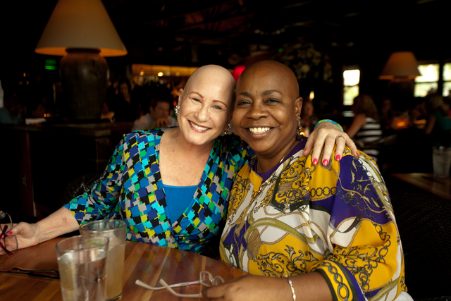 Women with alopecia universalis at Bald Girls Do Lunch in Arizona